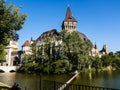 Vajdahunyad Castle is in the City Park of Budapest, Hungary. It was built in 1896 celebrated the 1,000 years of the founding of Hu