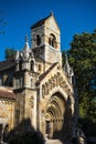 Vajdahunyad Castle is in the City Park of Budapest, Hungary. It was built in 1896 celebrated the 1,000 years of the founding of Hu