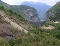 Vajont dam seen from the monte toc landslide 2