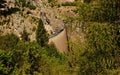 The Vajont dam, symbol of the great tragedy of 9 October 1963 Royalty Free Stock Photo