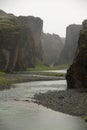 Beautiful FjaÃÂ°rÃÂ¡rgljÃÂºfur canyon, iceland