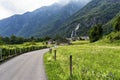 Val Bregaglia (Switzerland) with cascades