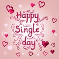 Val day 1 lettering Royalty Free Stock Photo