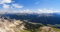 Val di Fassa aerial view