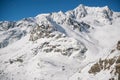 Val di Sole Pejo 3000, Pejo Fonti ski resort, Stelvio National Park, Trentino, Italy Royalty Free Stock Photo
