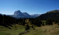 Langkofel Gruppe von Mastle Alm aus