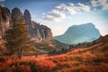 Val Gardena view, Dolomites, Italy