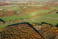 The Val Saint Germain seen from the sky in autumn Royalty Free Stock Photo