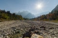 Val Saisera`s landscape in Italy