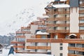 Val Thorens after heavy snowfall Royalty Free Stock Photo
