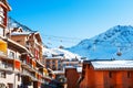 Val Thorens village, 3 Valleys ski resort, France Royalty Free Stock Photo