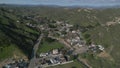 Val Verde, California Unincorporated Community Approaching Aerial View