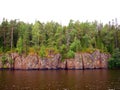 Valaam Island on Lake Ladoga. Valaam Monastery on the island of Valaam Royalty Free Stock Photo