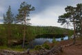Valaam. View from the mountain Eleon Royalty Free Stock Photo