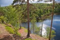 Valaam. View from the mountain Eleon Royalty Free Stock Photo