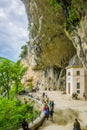 Valadier temple at the gola della Rossa Royalty Free Stock Photo