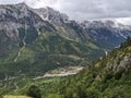 Valbona Valley at the Accursed Mountains, Albanian Alps in Northern Albania Royalty Free Stock Photo