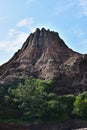 Valcano with blue sky Royalty Free Stock Photo