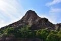 Valcano with blue sky Royalty Free Stock Photo