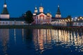 The light of the pier is reflected in the water Royalty Free Stock Photo