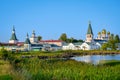 Panorama of the Valdai Monastery at sunset Royalty Free Stock Photo