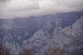 Valdeon viewpoint in the Picos de Europa National Park in Spain