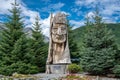 VALDEZ, AK: Trail of the Whispering Giants statue