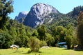 Ecoregion of the Valdivian temperate rainforests in southern Chile Chilean Patagonia Royalty Free Stock Photo