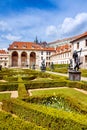 Valdstejn Wallenstein Garden and palace, Lesser Town UNESCO, Prague, Czech republic, Europe Royalty Free Stock Photo