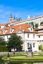 Valdstejnska Garden and Prague Castle, Prague, Czech Republic