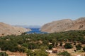 Vale of Pedi, Symi island Royalty Free Stock Photo