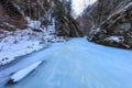 Valea lui Stan Gorge in winter, Romania