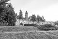 Valea Mare-Pravat, Arges county, Romania - Mateias Mausoleum, monument for romanian World War 1 heroes Royalty Free Stock Photo