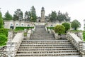 Valea Mare-Pravat, Arges county, Romania - Mateias Mausoleum, monument for romanian World War 1 heroes Royalty Free Stock Photo