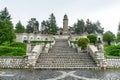 Valea Mare-Pravat, Arges county, Romania - Mateias Mausoleum, monument for romanian World War 1 heroes Royalty Free Stock Photo