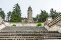 Valea Mare-Pravat, Arges county, Romania - Mateias Mausoleum, monument for romanian World War 1 heroes Royalty Free Stock Photo