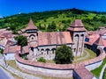 Valea Viilor fortified Church. Inscription: 709 Years Royalty Free Stock Photo