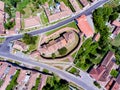 Valea Viilor Transylvania Romania panoramic aerial view Royalty Free Stock Photo