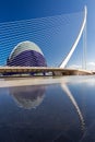 Valecia Agora building and Assut de l`Or Bridge, Valencia, Spain - 2019.08.13