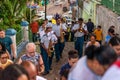 Musicians and Catholic faithful are seen during the procession of Christs passion in the streets of the city of Valena, Bahia