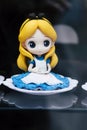 Valence, France - August 19, 2020 - Plastic figurine of Disney Princess Alice in Wonderland