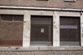 VENICE, ITALY, JUNE 2017. Facade of one of many closed retail stores in the city center due to the opening of large