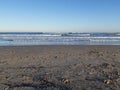 Valencia beach a sunny autumn day Royalty Free Stock Photo