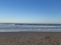 Valencia beach a sunny autumn day Royalty Free Stock Photo