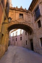 Valencia Cathedral Arch Barchilla street at Spain