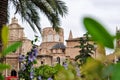 Valencia cathedral on Plaza de la Reina (Queen\'s square), Spain Royalty Free Stock Photo