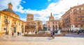 Valencia city skyline and old town panorama, Spain