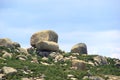 Valencia de Alcantara granite rock landscape Royalty Free Stock Photo