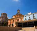 Valencia downtown cathedral and basilica Spain Royalty Free Stock Photo