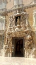 Valencia Palacio Marques de Dos Aguas palace facade in alabaster at Spain. Design, sculptures.